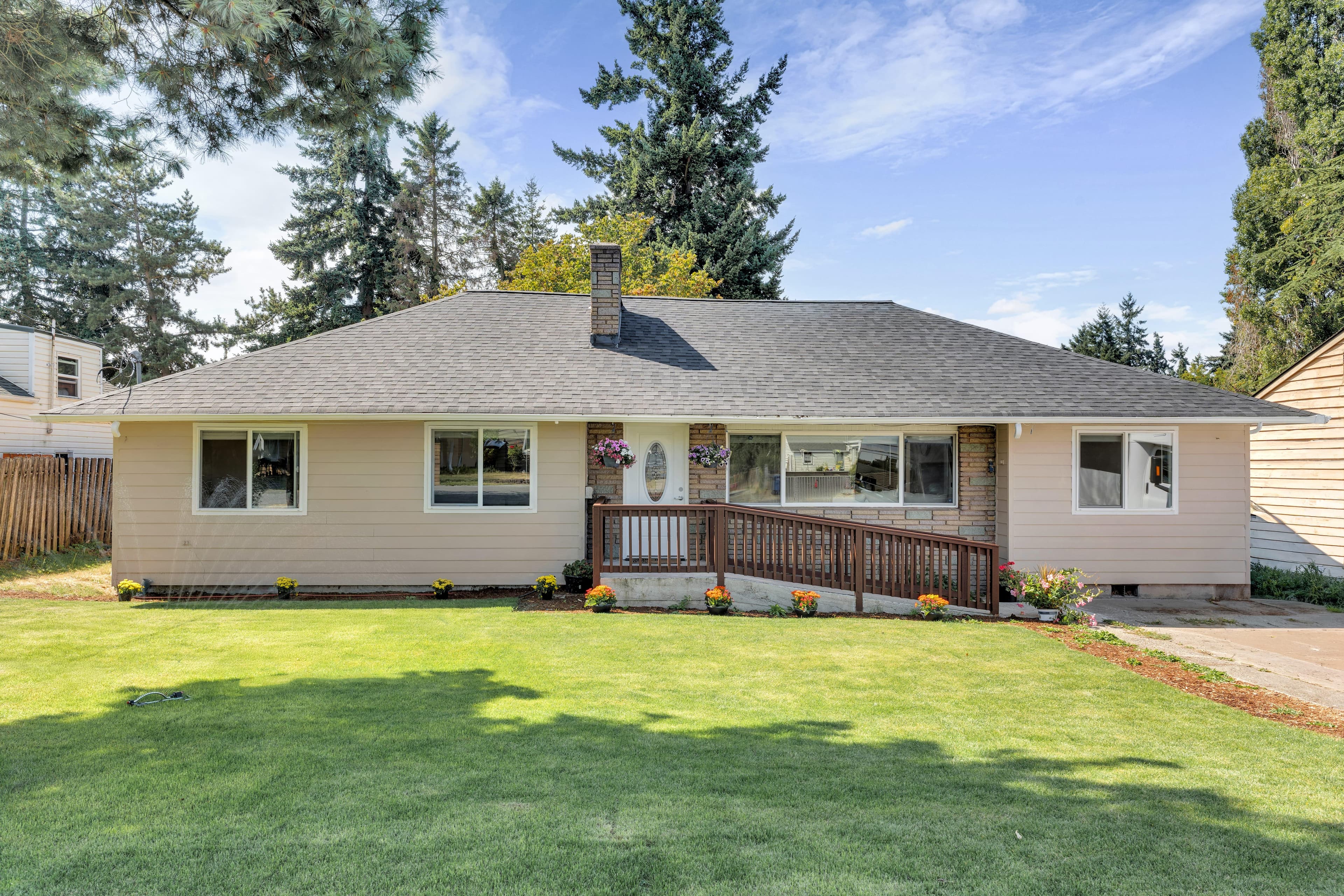 Peaceful garden pathway
